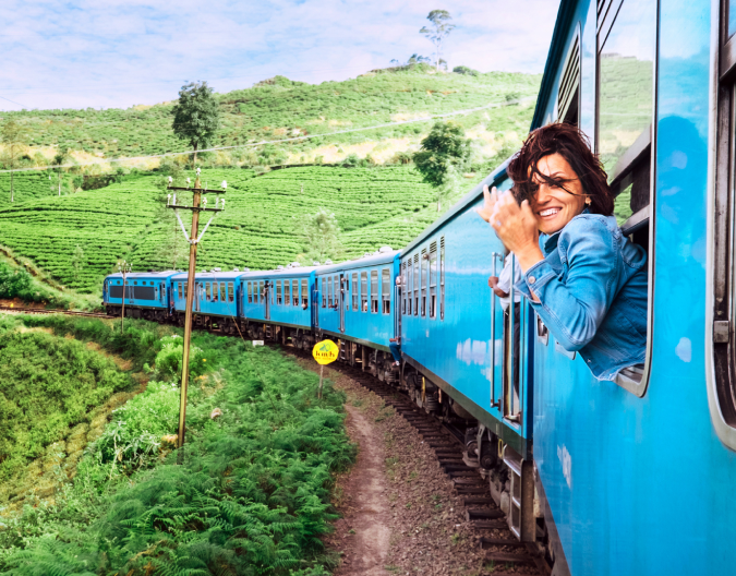 Ride a train